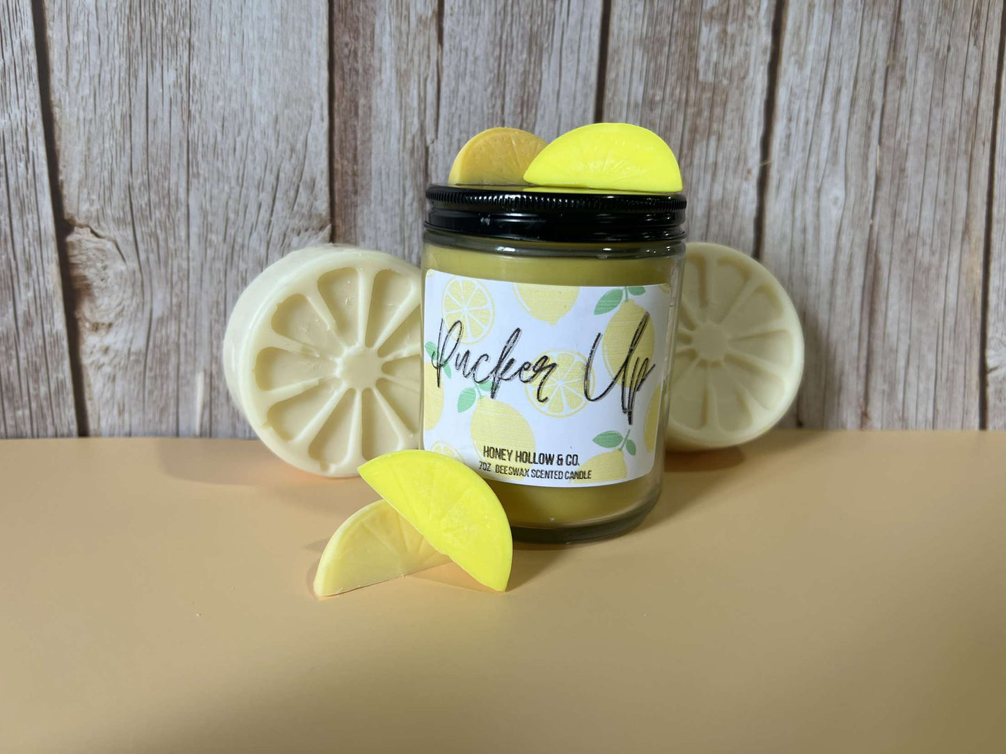 Pucker Up Beeswax Candle