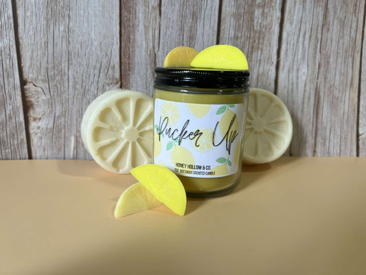 Pucker Up Beeswax Candle