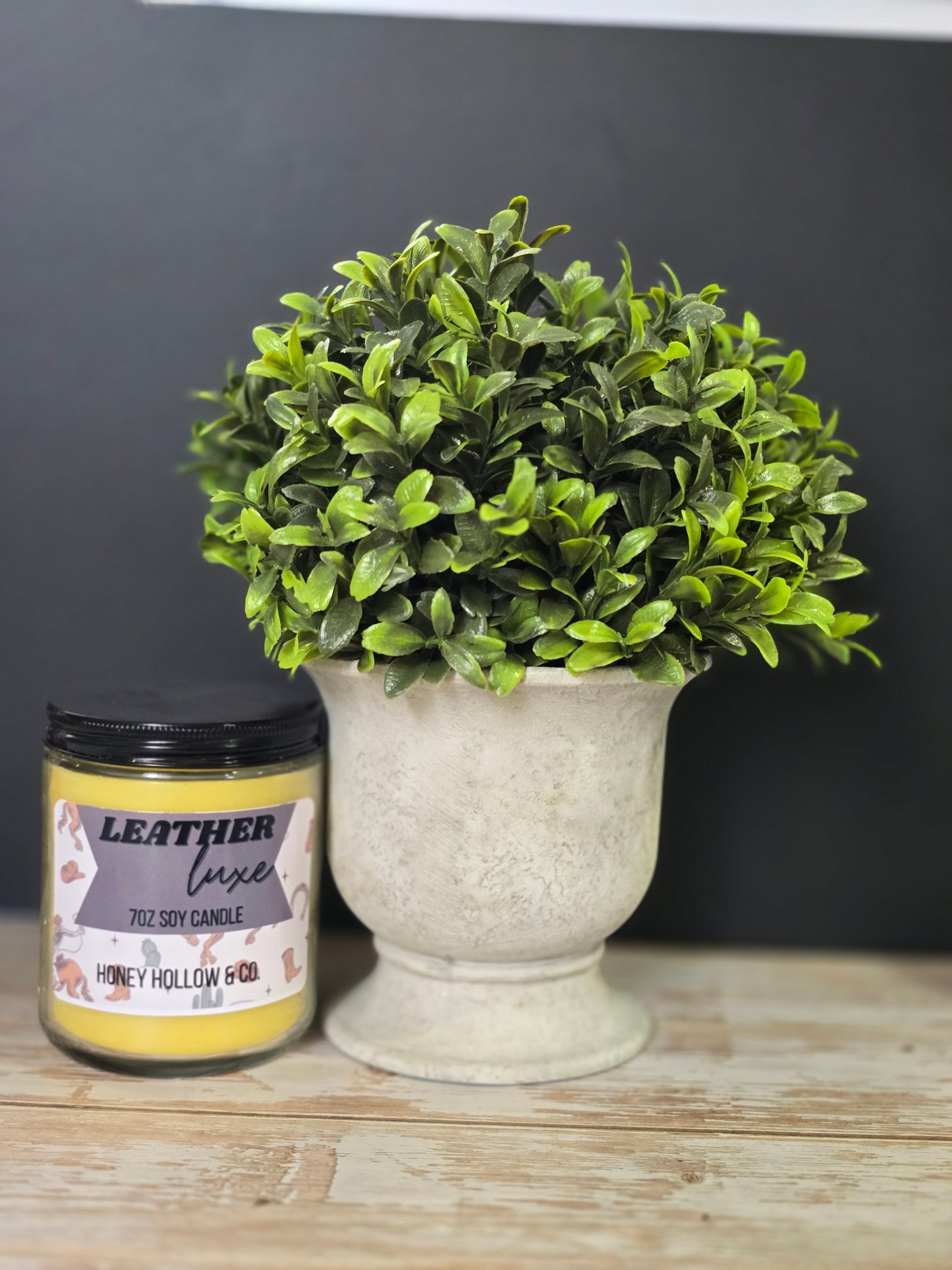 Leather Luxe Beeswax Candle